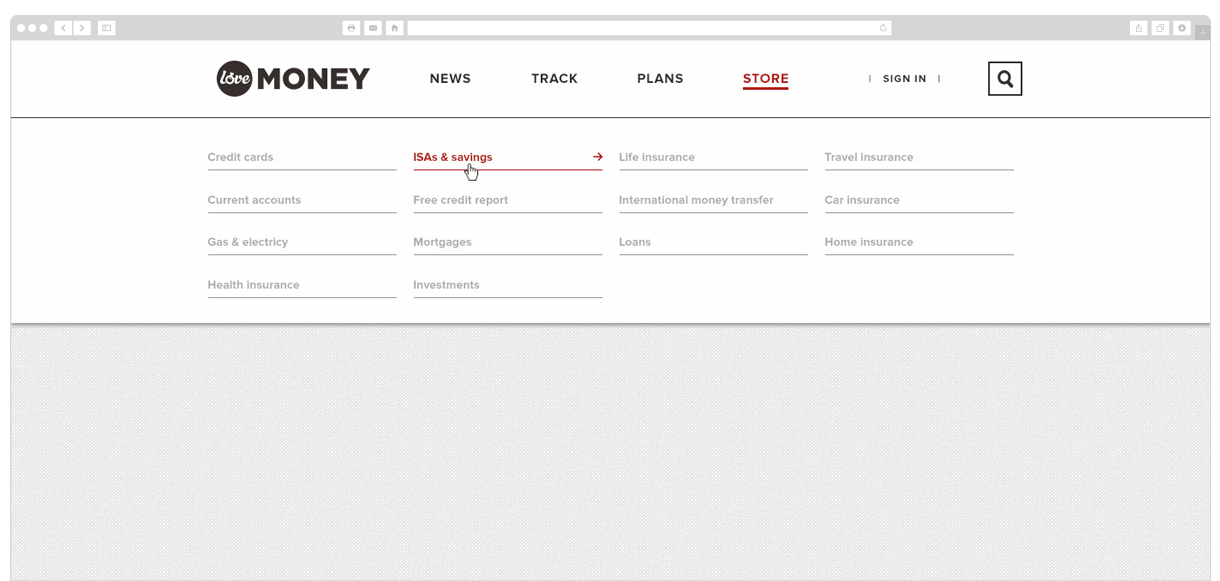 Screenshot of lovemoney website
